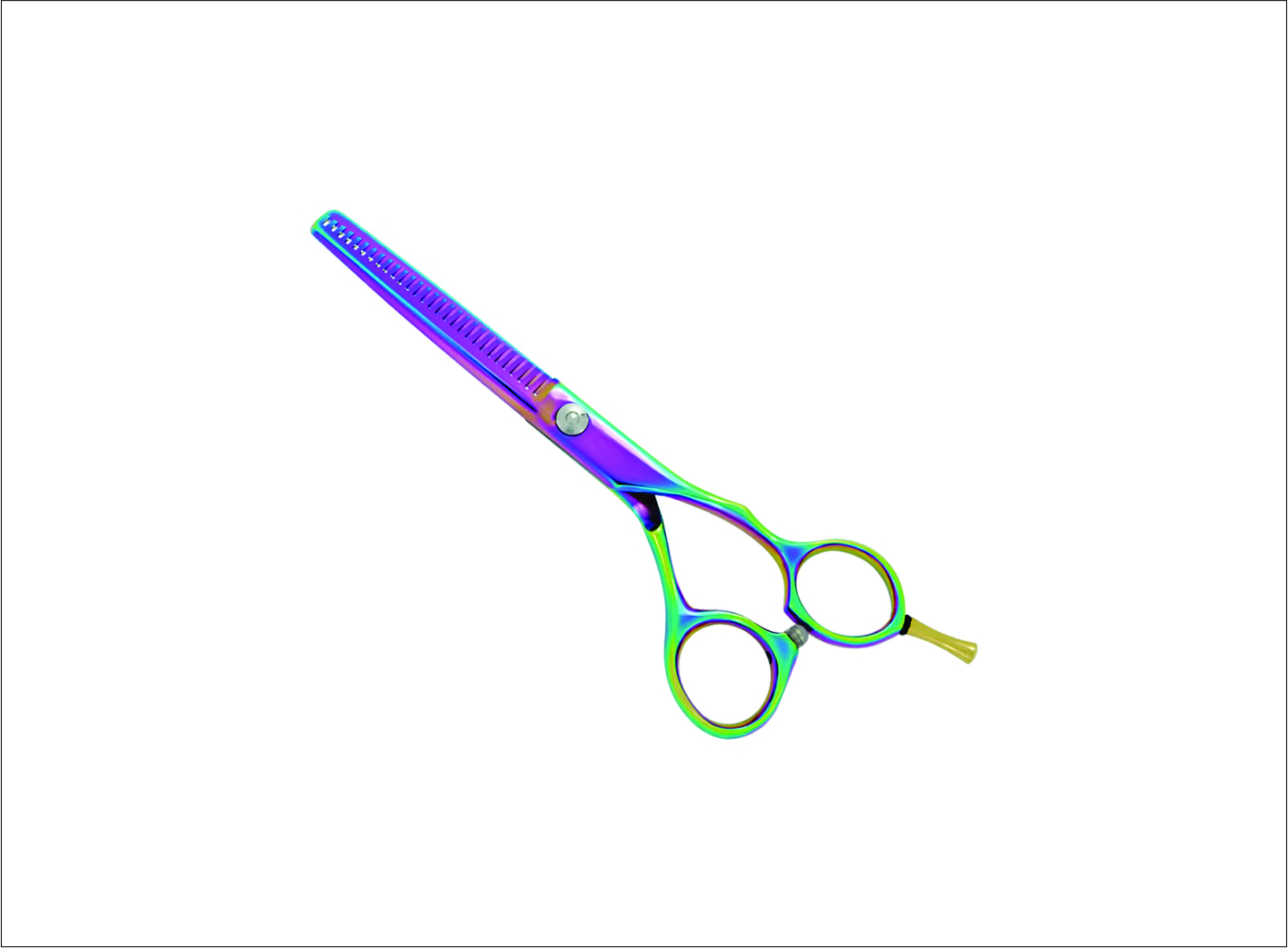 Professional Rainbow Titanium Thinning Scissors