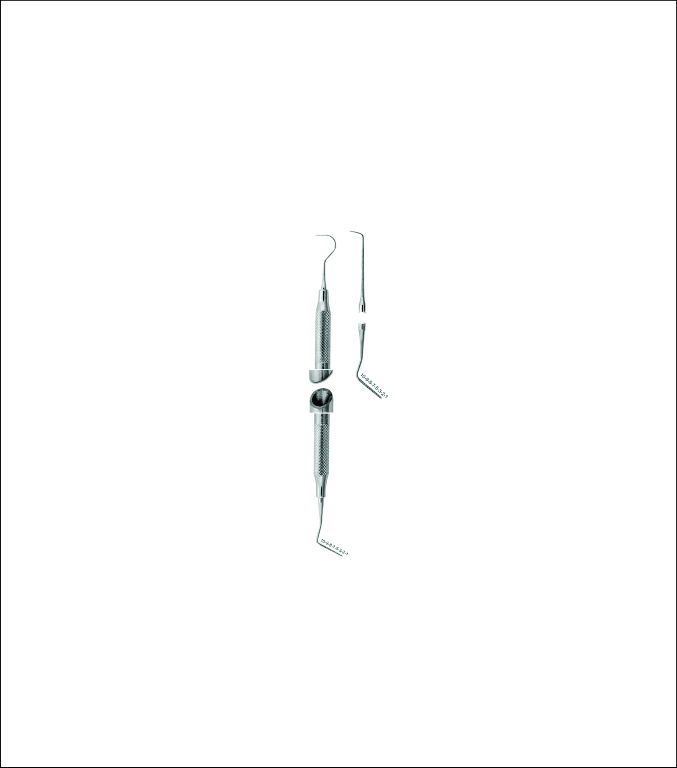 Dental Combination Explorers Probe Goldman-Fox Flat tip