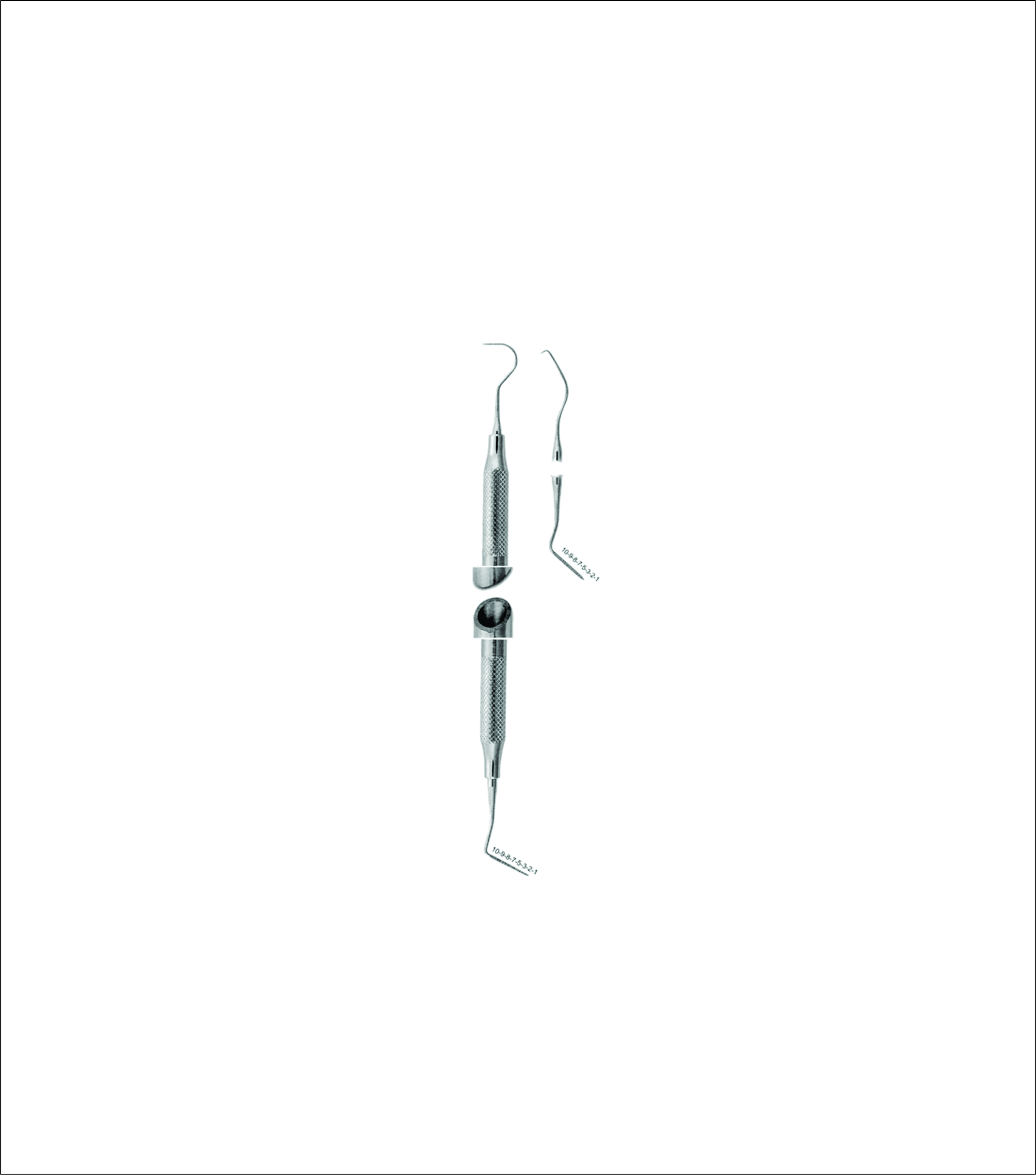 Double Side Combination Explorers Probe Flat tip