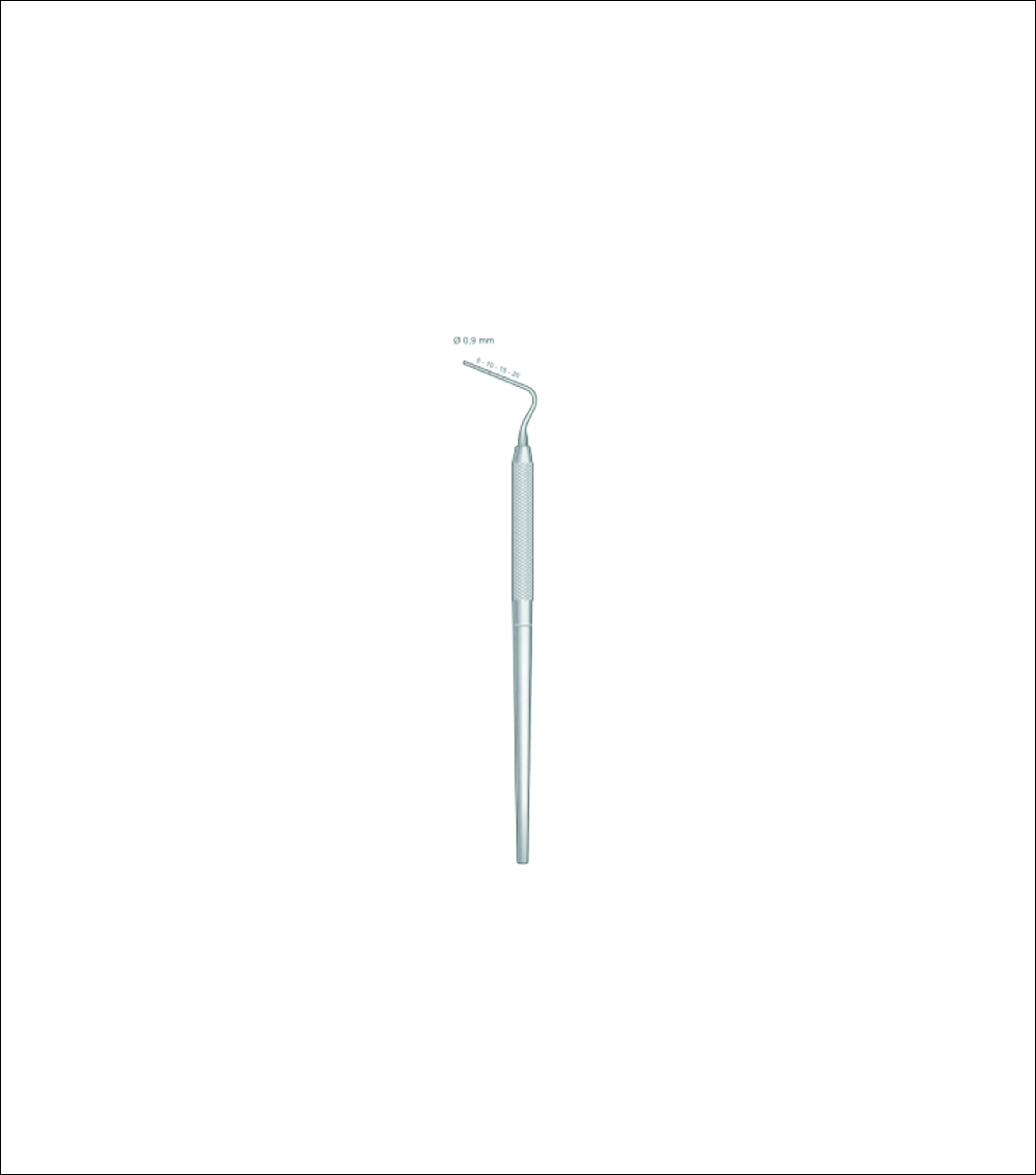Dental Posterior Root Canal Plugger – 0.9mm Stainless Steel Endodontic Plugger for Molar and Premolar Obturation