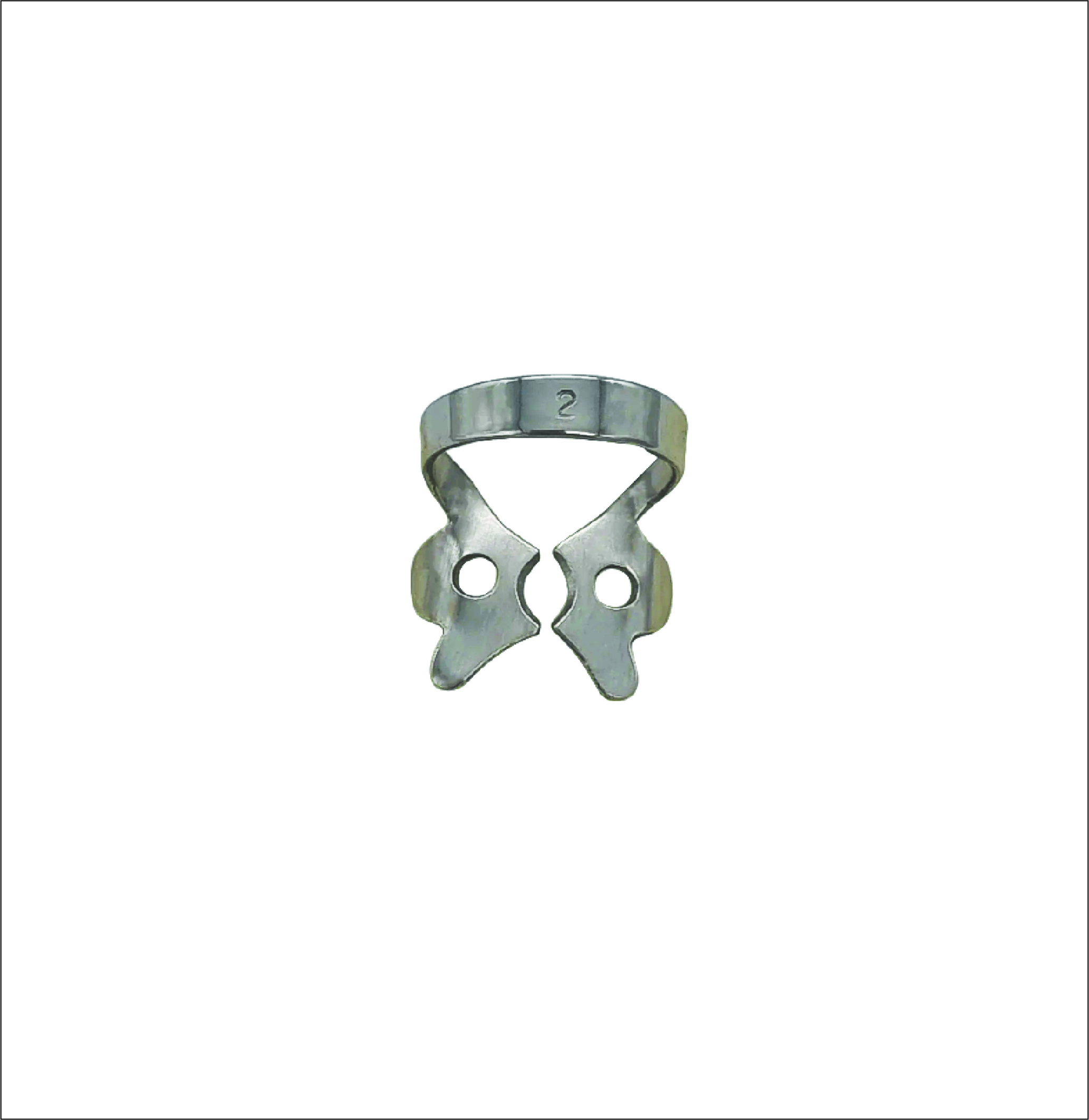 Rubber Dam Clamp 2 for Upper and Lower Premolars