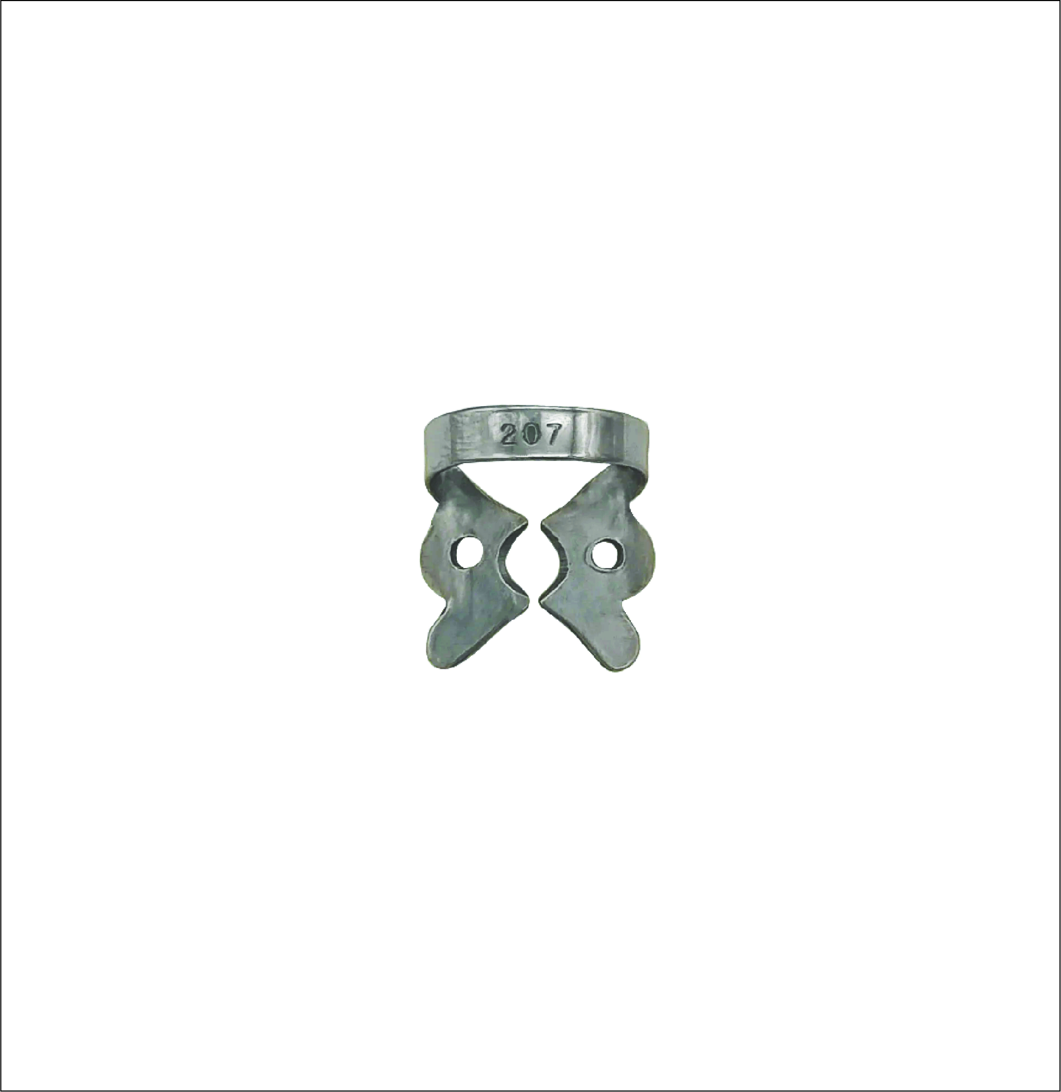 Rubber Dam Clamp 207 For Upper & Lower Bicuspids
