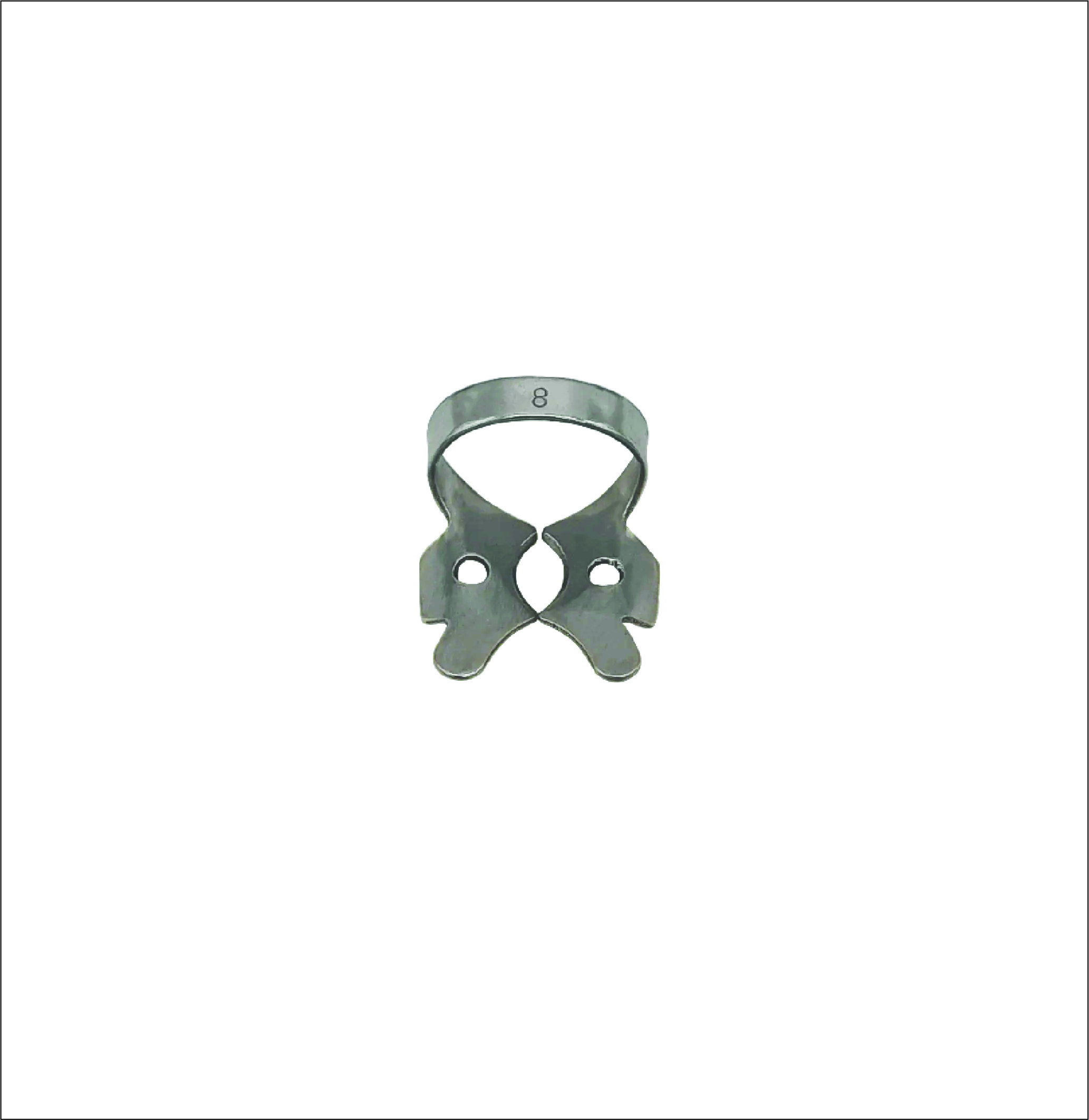 Rubber Dam Clamp 8 for (Upper) Third Molars (Wisdom Teeth)