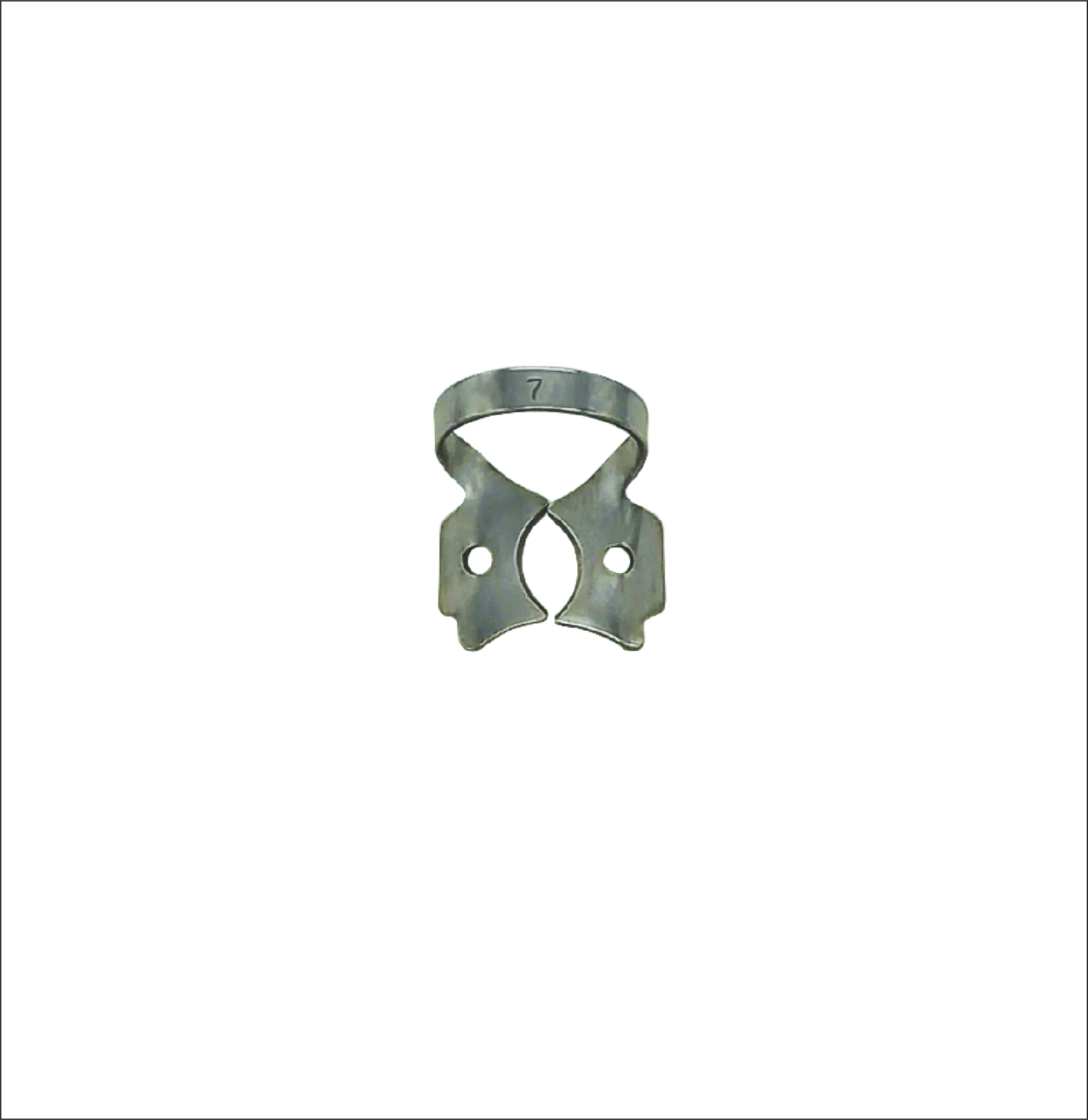 Rubber Dam Clamp 7 for Lower Molars