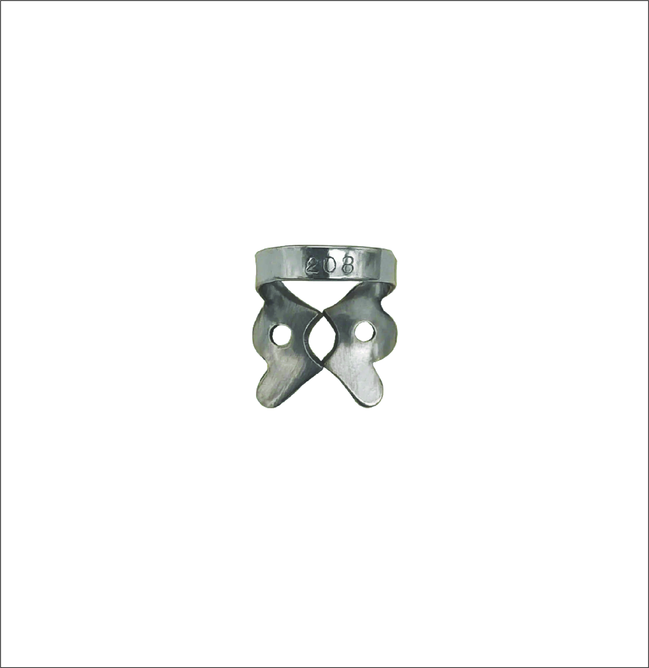 Rubber Dam Clamp 208 for Primary Molars