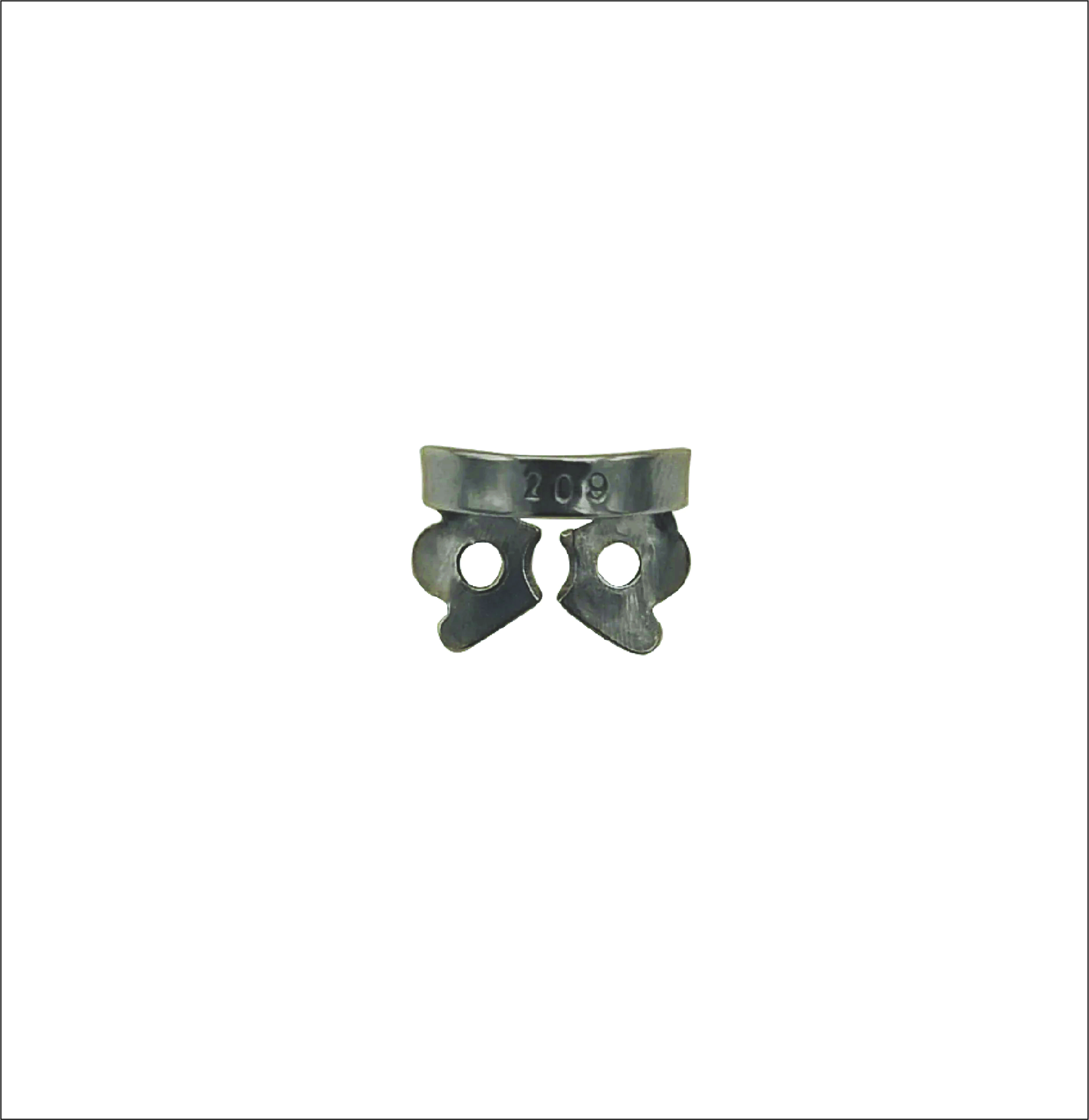 Rubber Dam Clamp 209 for Primary Anterior Teeth (Incisors and Canines)