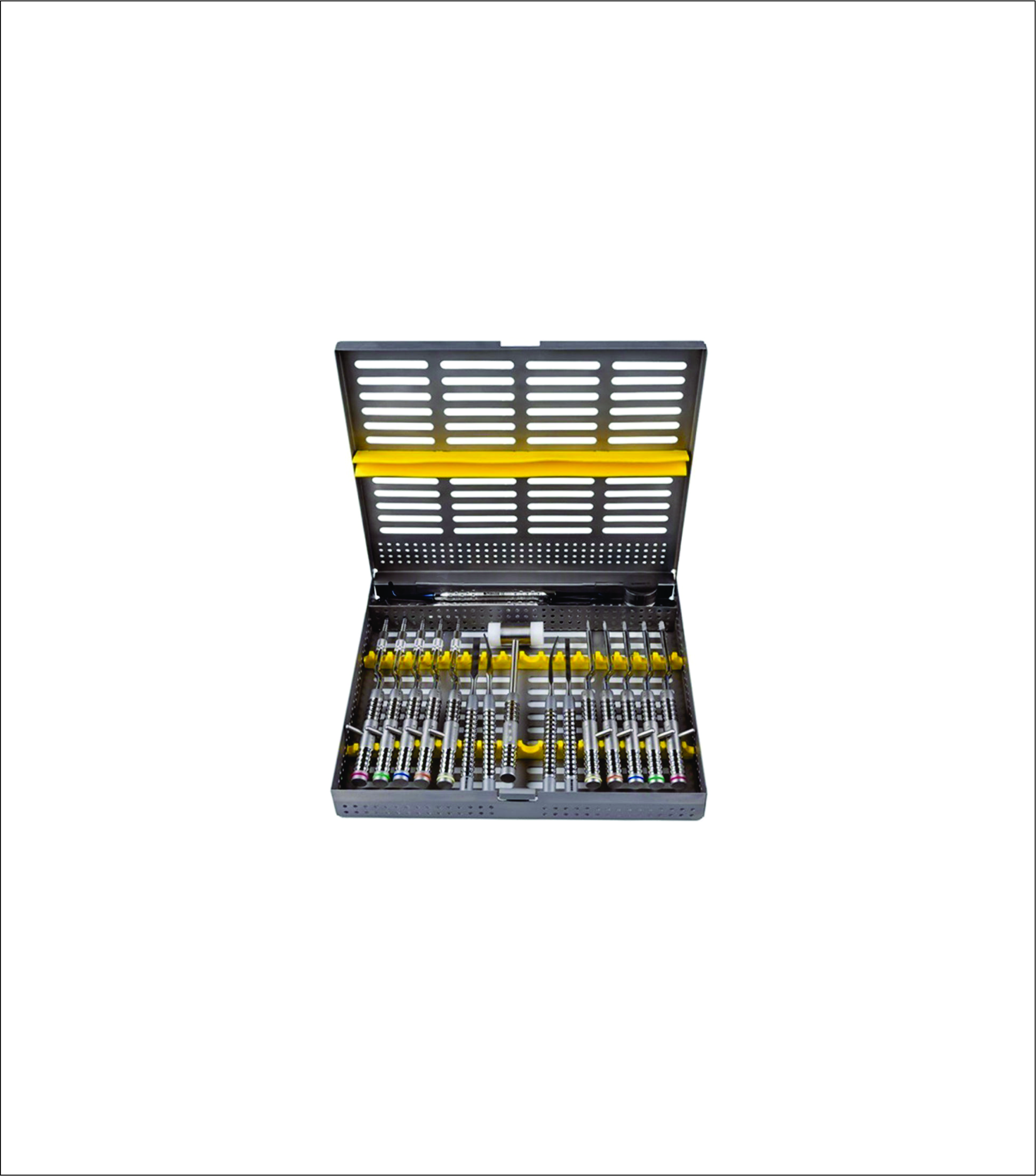 15 Pcs Basic Dental Implant Kit with Sterilization Cassette - Oral Surgery Instrument Set