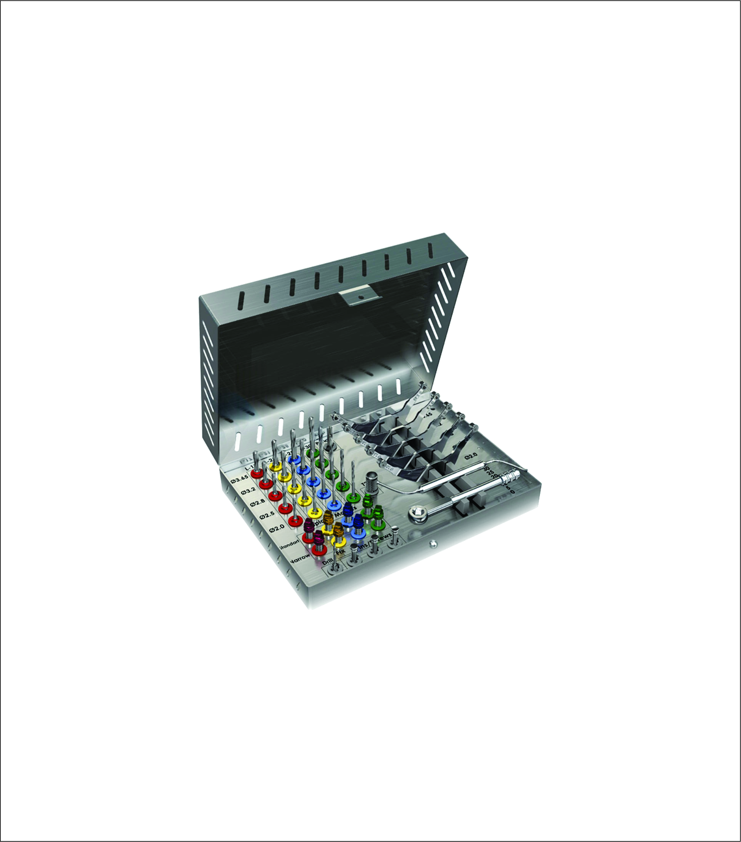Dental Implant Guide Kit - Stainless Steel Implant Surgery Guide Instrument Set
