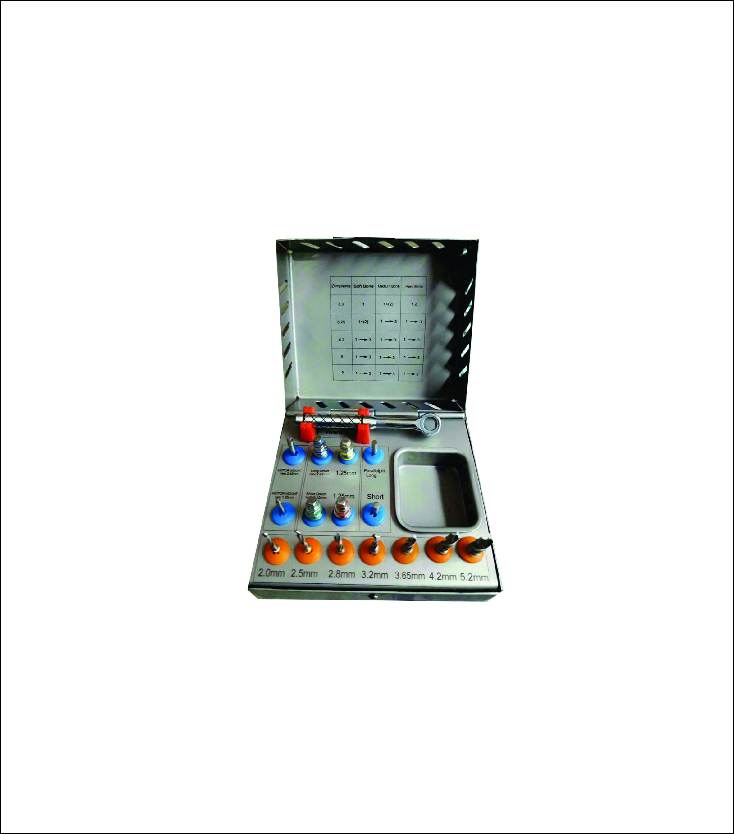 16 Pcs Dental Implant Drills Kit - Implant Surgical Drill and Ratchet Wrench Set