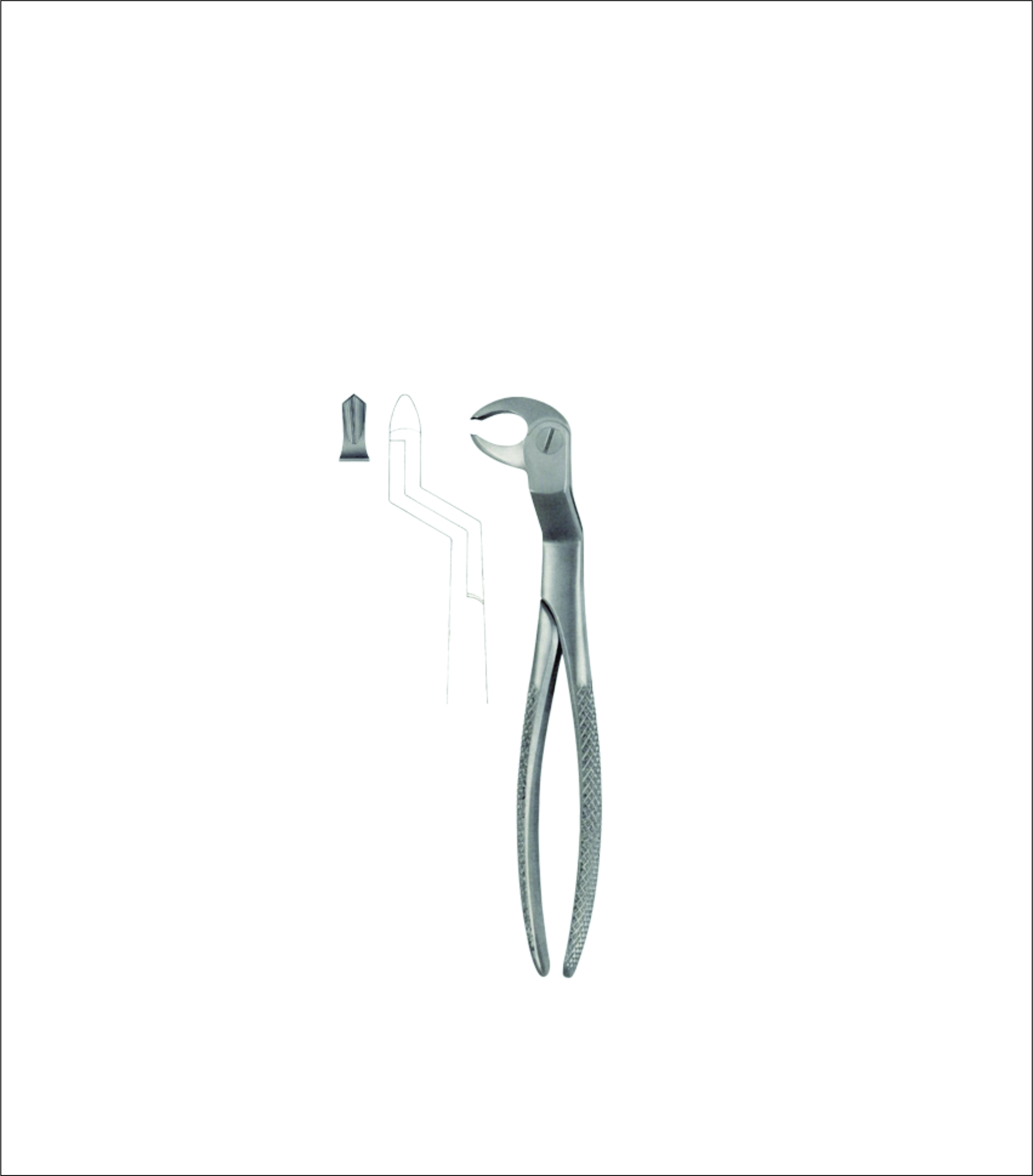 Lower Molar & Wisdom Tooth Extracting Forceps – English Pattern