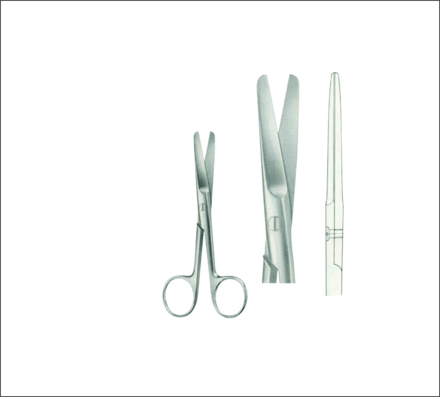 Gum, Surgical, Ligature, Bandage Scissors