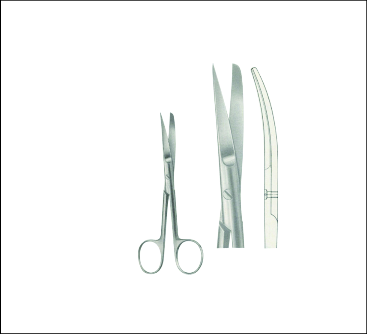 Gum, Surgical, Ligature, Bandage Scissors