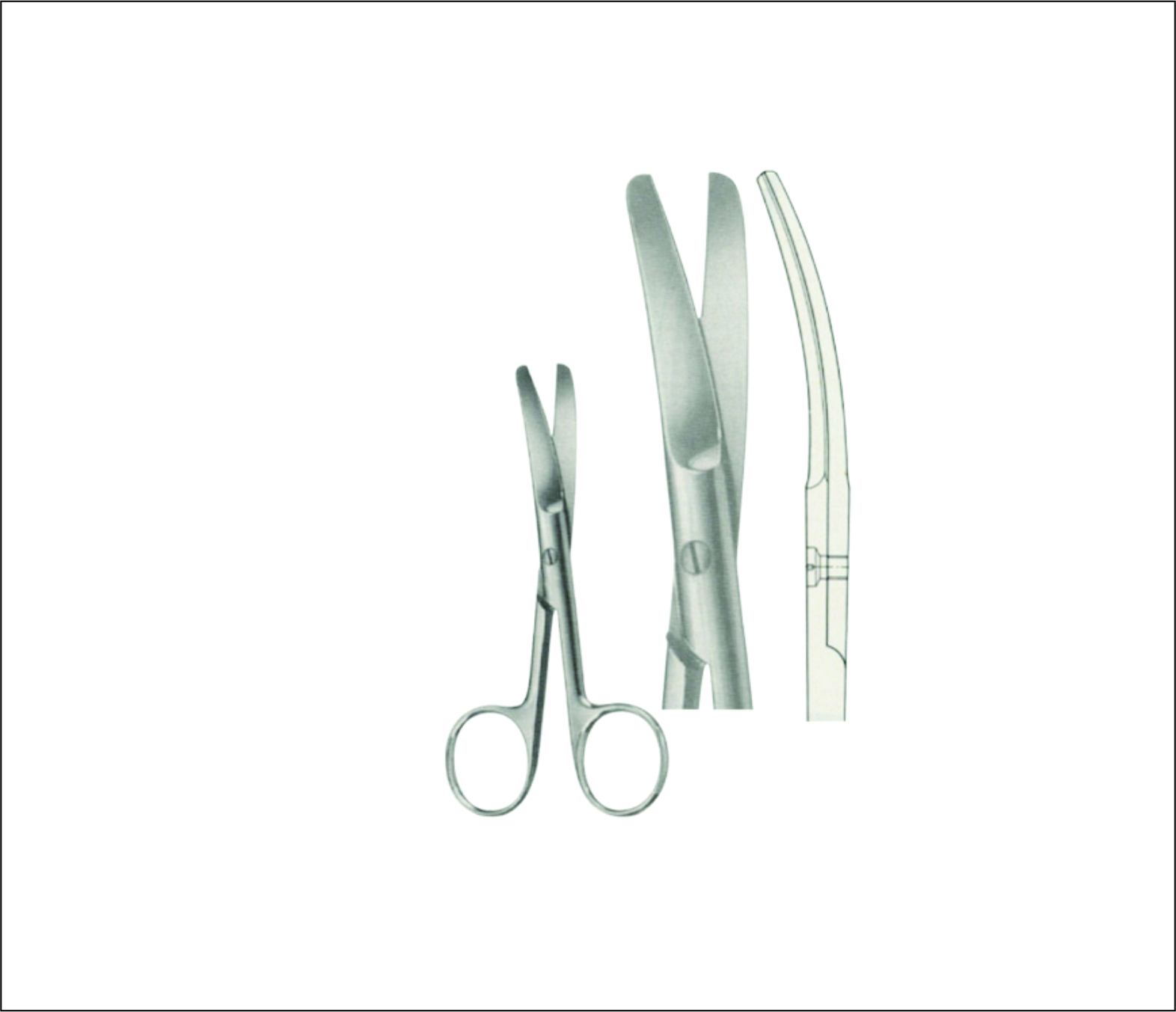 Gum, Surgical, Ligature, Bandage Scissors