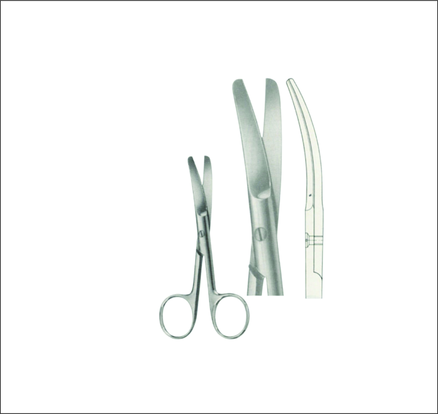 Gum, Surgical, Ligature, Bandage Scissors