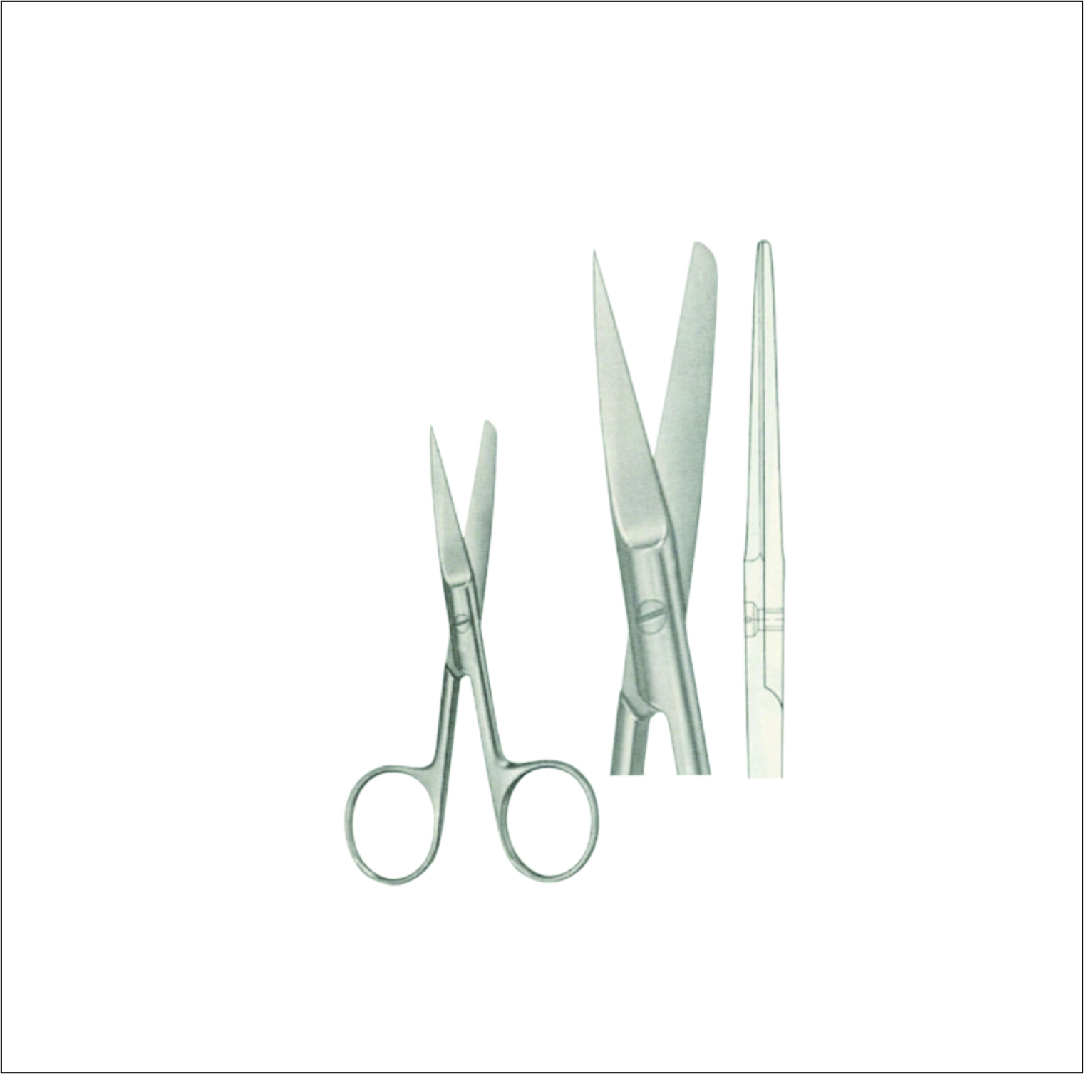 Gum, Surgical, Ligature, Bandage Scissors