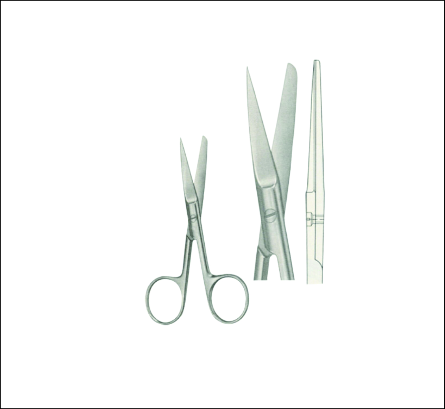 Gum, Surgical, Ligature, Bandage Scissors
