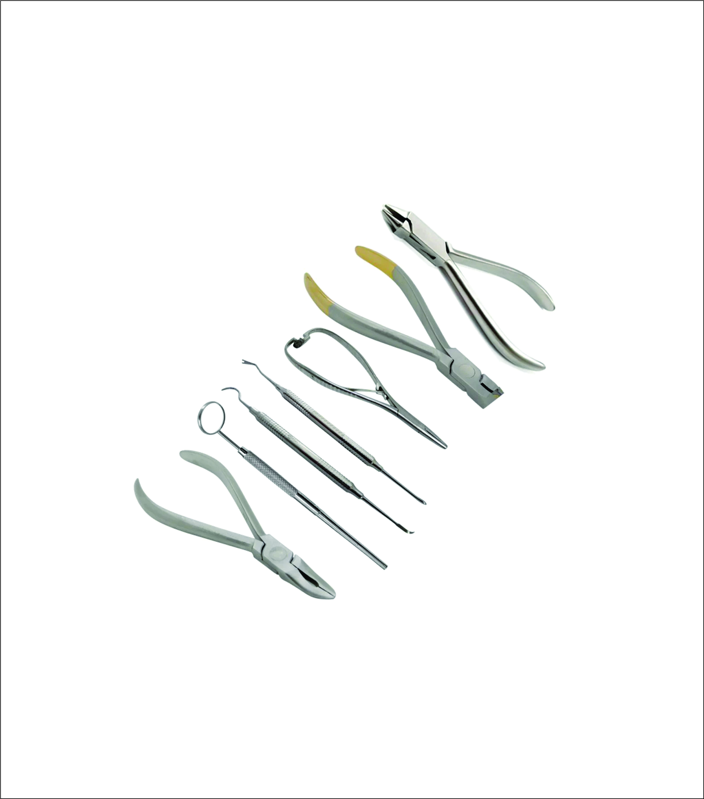Dental Orthodontic Kit 7 Pcs Professional Orthodontic Instrument Set