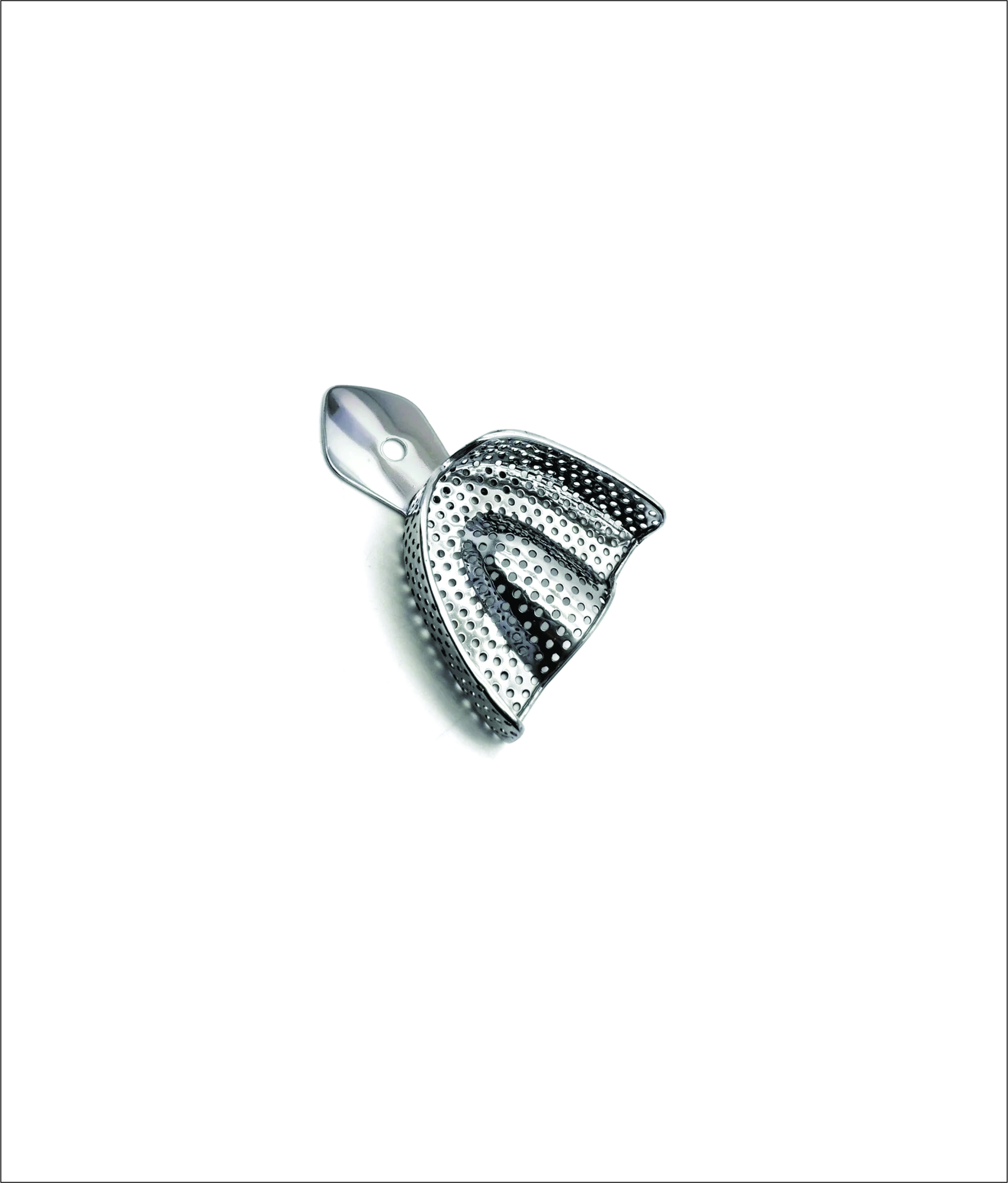 Perforated Mouth Impression Tray – German Stainless Steel Dental Impression Tray in Upper and Lower Small, Medium, and Large