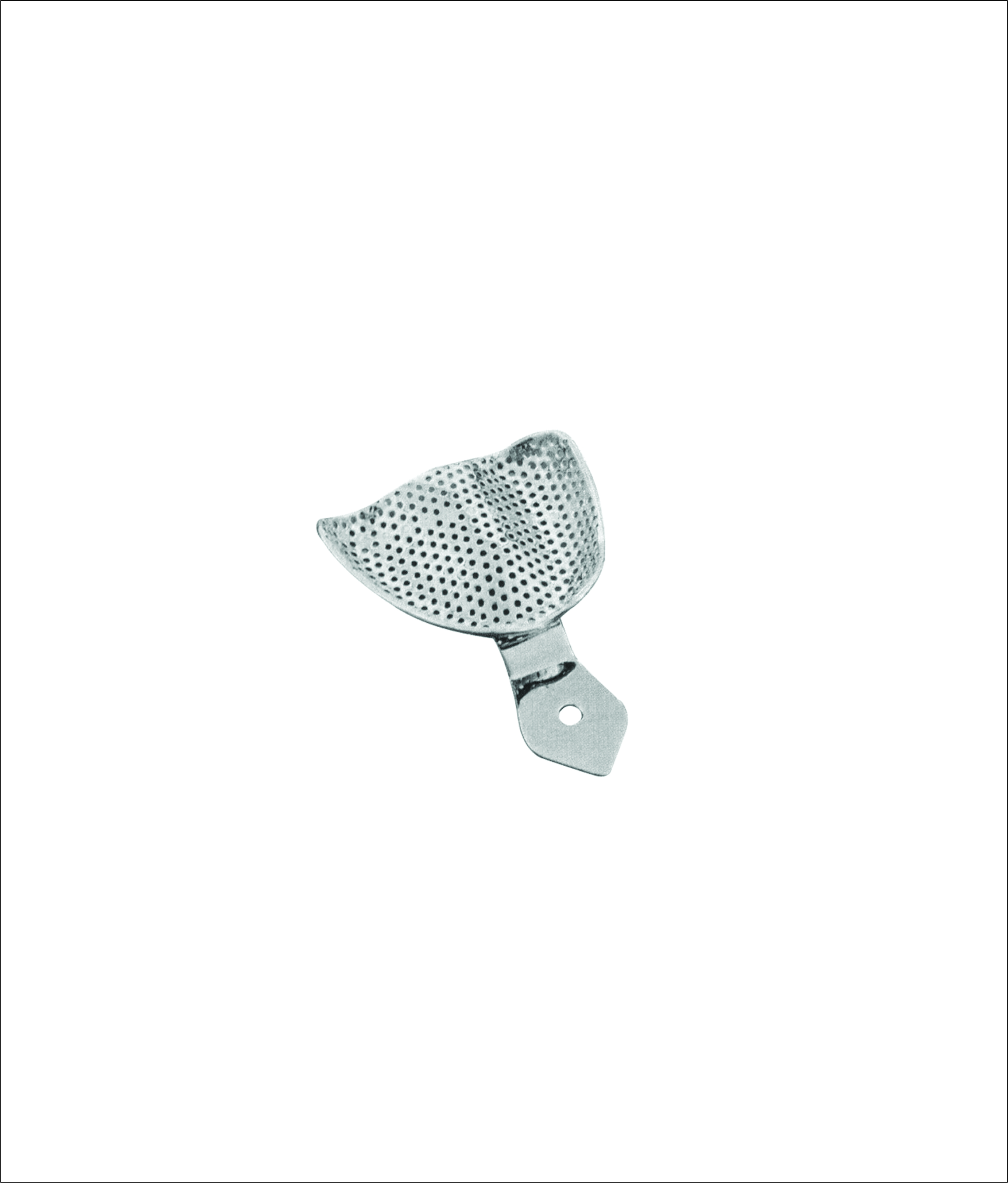 Perforated Impression Tray for Mouth – German Stainless Steel Stock Tray for Complete Denture and Edentulous Arch Impressions