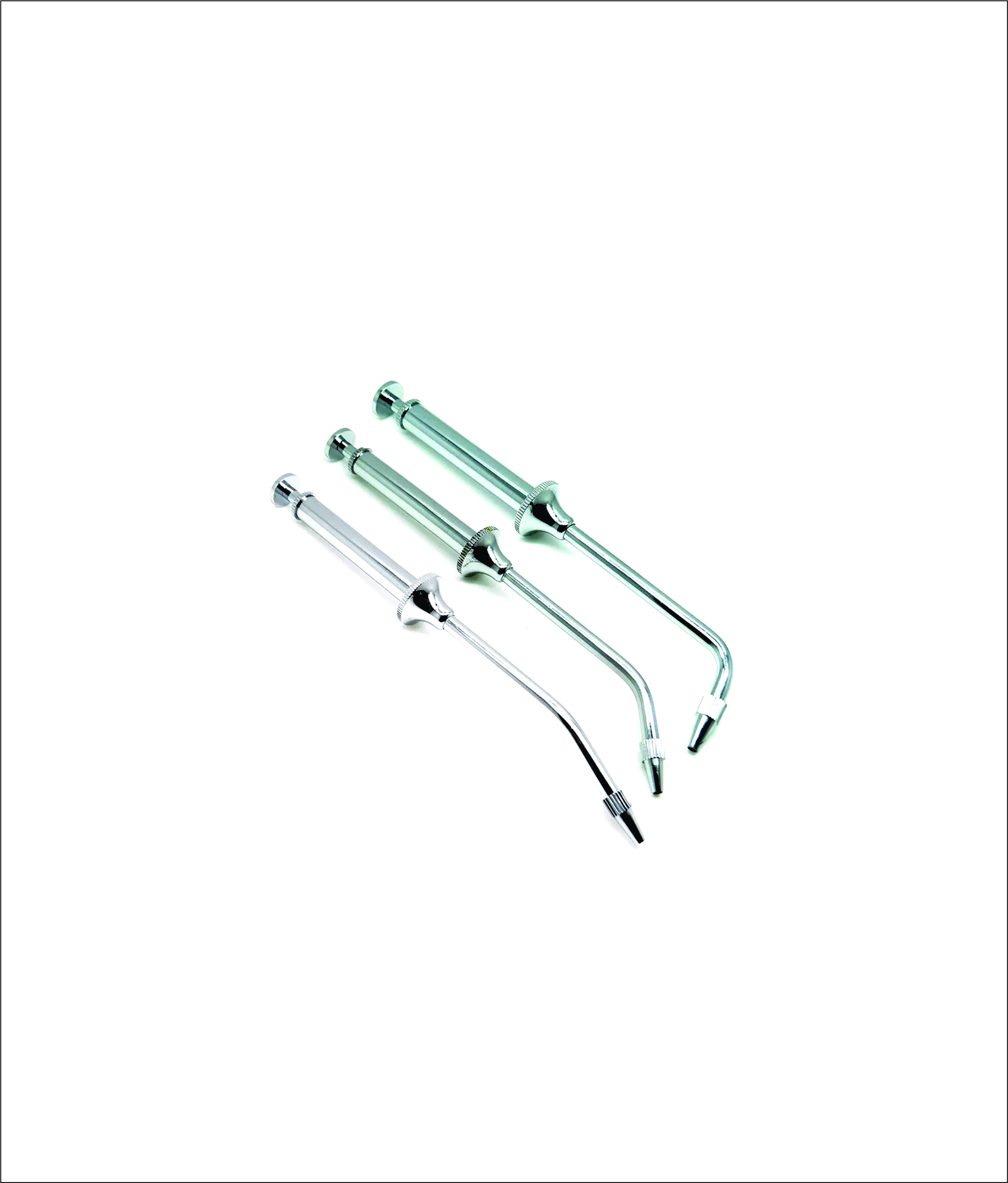 Amalgam Carrier Gun Syringe with Straight and Curved Restorative Placement Options