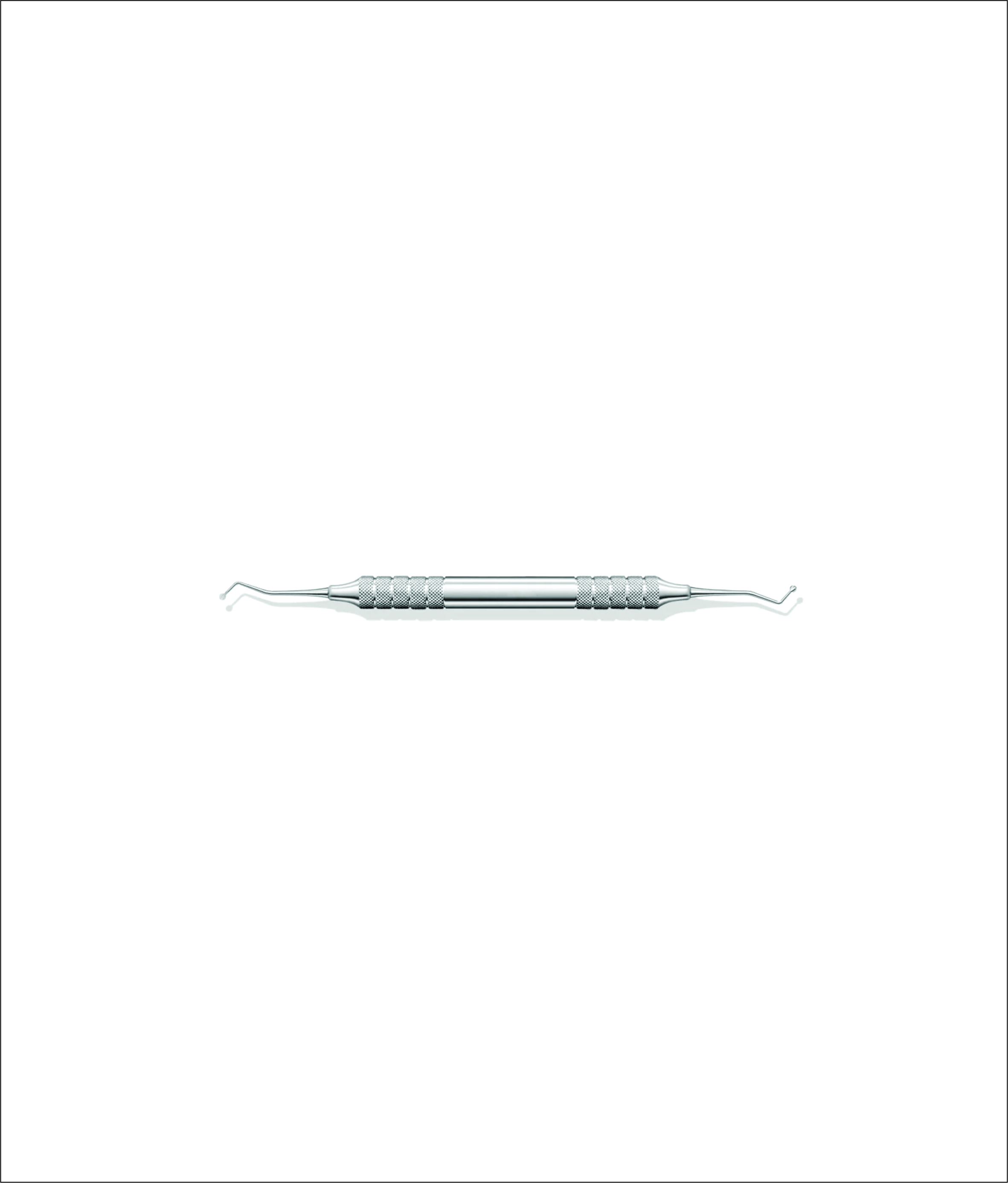 Orthodontic Tooth Excavator for 1.0-3.5mm Restorative Cleanout